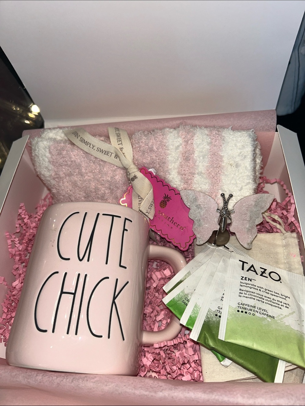 Pink Rae Dunn 'Cute Chick' Self Care Box Bundle Love Yourself First NWT - Picture 7 of 9